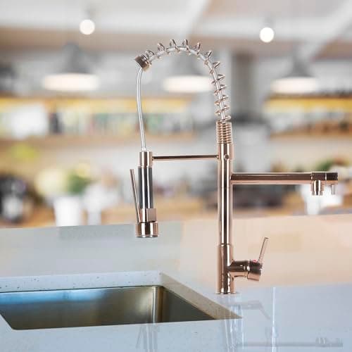 Torneira Cozinha Gourmet Monocomando 50 Cm Rose Gold ZA-1313