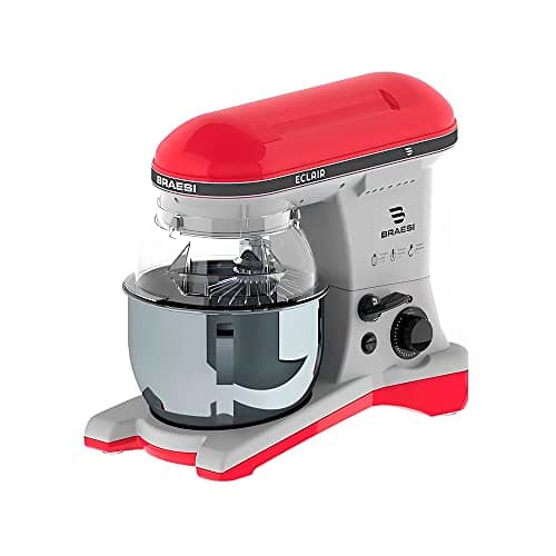 Batedeira Planetária Industrial Pedestal Bivolt Profissional Cor:Vermelho