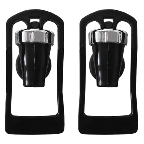Conjunto de 2 Torneiras Pretas Universais para Bebedouro e Refresqueiras