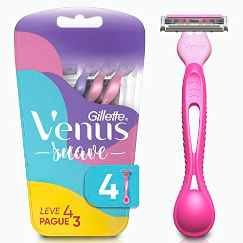Gillette Venus Aparelho de Depilação Descartável Suave com Aloe, 4 Unidades