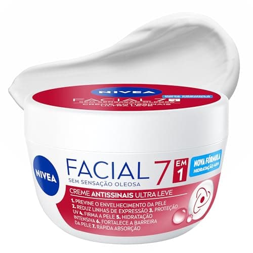 NIVEA Creme Facial Antissinais 100g - Sua fórmula com hidronutrientes e vitamina E é de rápida absorção, firma e reduz linhas de expressão e protege a pele contra os raios UVA/UVB