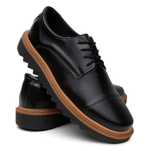 Sapato Social Masculino Tênis Elegante Casual Esporte Fino Tratorado - Preto/42