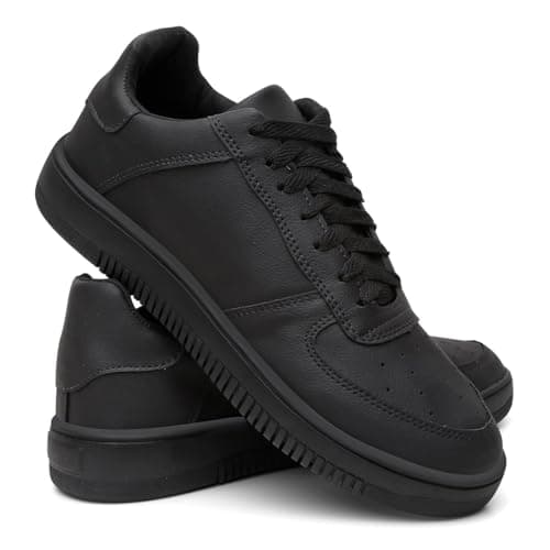 Tênis Masculino Casual Urbano Solado Macio Clássico - Preto/40