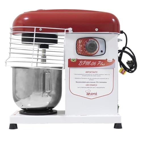 Batedeira Planetária Maná 6 Litros Bivolt Bpm-06-plus