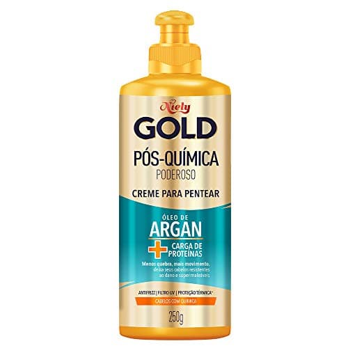 Niely Gold Creme Para Pentear Óleo De Argan Pós Química 280G