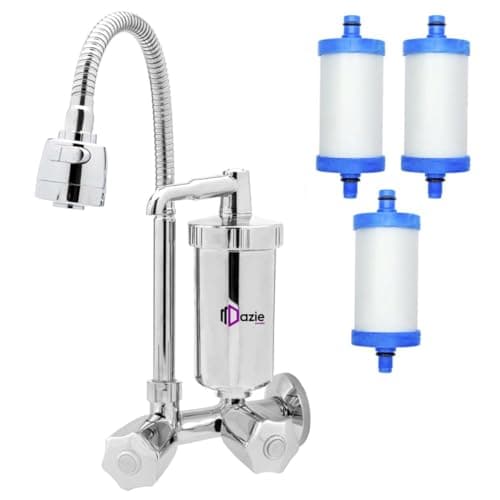 Torneira Cozinha Com Filtro Parede Abs 1/4 Volta + 2 Refil Extra Dazie Metais (C50)