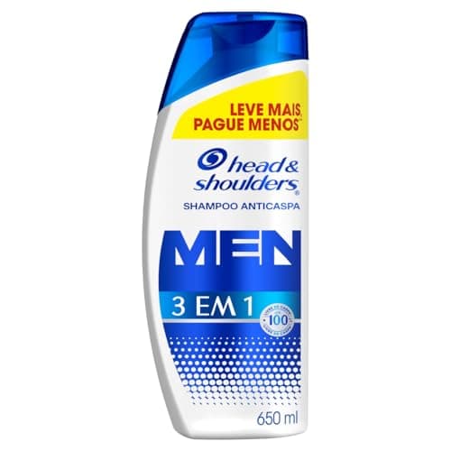 Head & Shoulders Shampoo Anticaspa Men 3 em 1, 650 ml