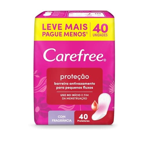 Carefree Protetor Diário Proteção Com Fragrância, 40un