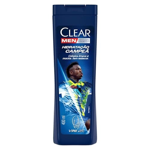 Clear Men Shampoo Anticaspa Vini Jr. Hidratação Campeã 400ml