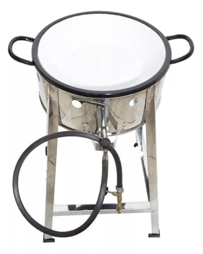 Fritadeira Industrial Fogão Pasteleiro Com Tacho 16 7l Aço Inoxidável