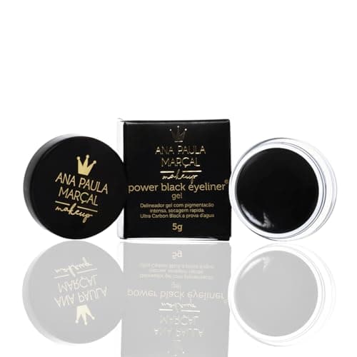 Ana Paula Marçal Delineador Semi Matte Ultra Carbon de Longa Duração Power Black Gel Eyeliner 5g