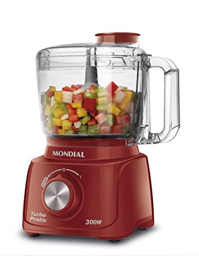 Mini Processador Turbo Pratic, Mondial, Vermelho, 300W, 220V - MP-16-R