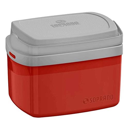 Caixa Térmica Tropical 5 Litros Com Alça Para Viagem - Vermelha