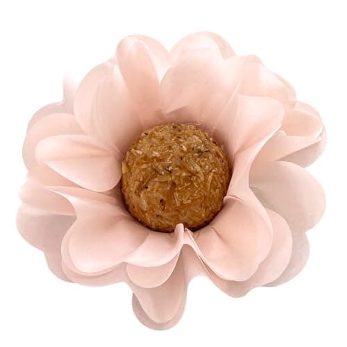 50 Forminhas Flor Doces Finos Super Volume Tons de Rosa (nude)