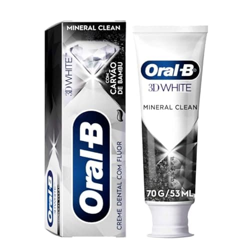 Oral-B Pasta de Dente 3D White Mineral Clean Carvão de Bambu 70 g