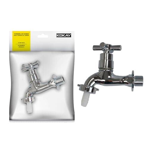 Kokay Torneira Luxo P/Tanque Jardim Garagem Quintal Abs Cromado