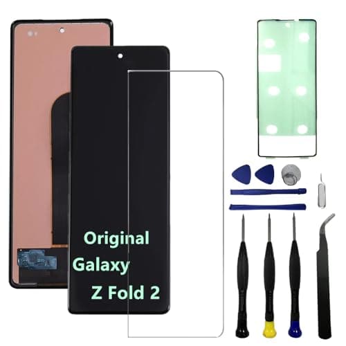 Original AMOLED 6,2 polegadas para Samsung Galaxy Z Fold 2 tela frontal pequena externa de substituição Z Fold2 5G SM-F916U SM-F916U1 SM-F916B Tela sensível ao toque com ferramentas e adesivo