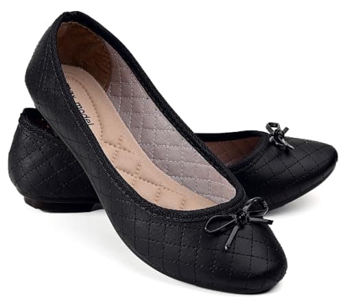 Sapatilha feminina macia confortável flexível M50 (PRETO, BR, Adulto, Numérico, 37)