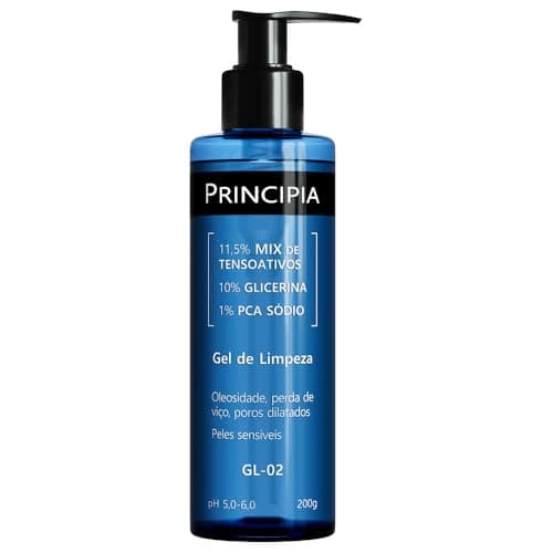 Gel de Limpeza Facial Suave Principia 11,5% Tensoativos + 10% Glicerina + 1% PCA Sódio GL-02 com 200g