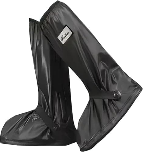 Botas de Chuva Bota Polaina Para Chuva Capa Chuva para Sapato Bota de Chuva Motoqueiro Adulto Unissex Impermeável Para Motociclista(XL)