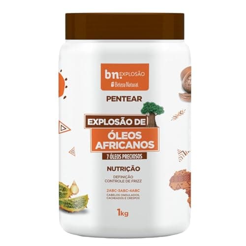 Creme Pentear Beleza Natural Explosão De Óleos Africanos Nutritivos 1000g