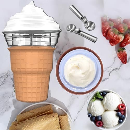 Máquina de sorvete totalmente automática, mini máquina de casquinha de sorvete, tigela de mistura de 450 ml, máquina de sorvete de frutas, para sorvete macio, smoothie, raspadinha, laticínios co