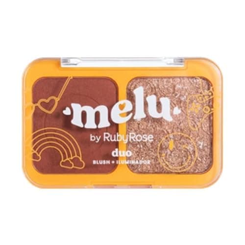 Duo Blush + Iluminador New Rules Dreams RR-1002-3 Melu Ruby Rose
