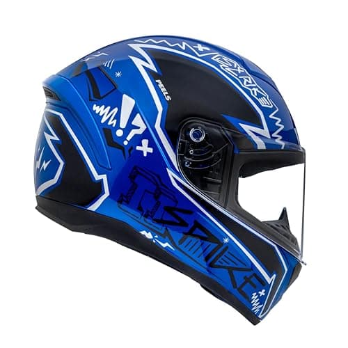 Peels Capacete Moto Fechado Spike II STK Azul Metalico/Preto 60