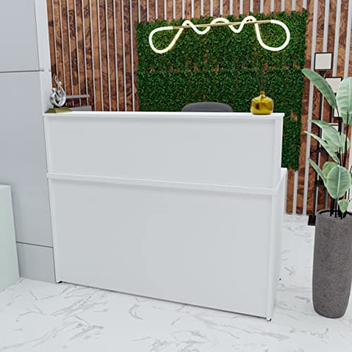 Balcão Atendimento Recepção Consultório 1200x600 (Branco)