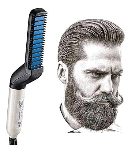 Pente Elétrico Chapinha Prancha Modela Alisa Barba E Cabelo
