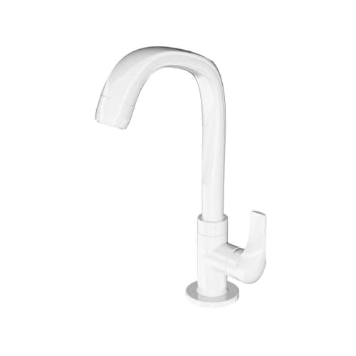 Torneira para Lavatório Branca Bica Alta Lorenzetti F61 135004