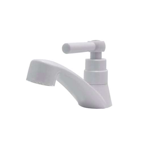 Torneira Pia Lavatório Banheiro Bancada Luxo Branca 1/4v Abs