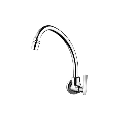 Torneira de Parede para Cozinha Bica Móvel Lorenone Cromada
