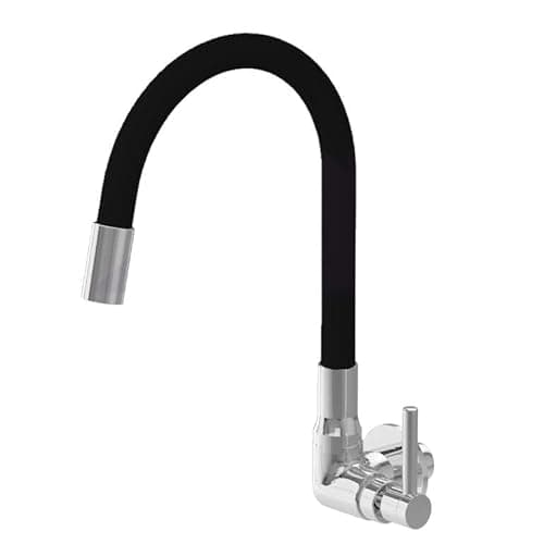 Torneira Gourmet Flexível Cozinha Parede Preta