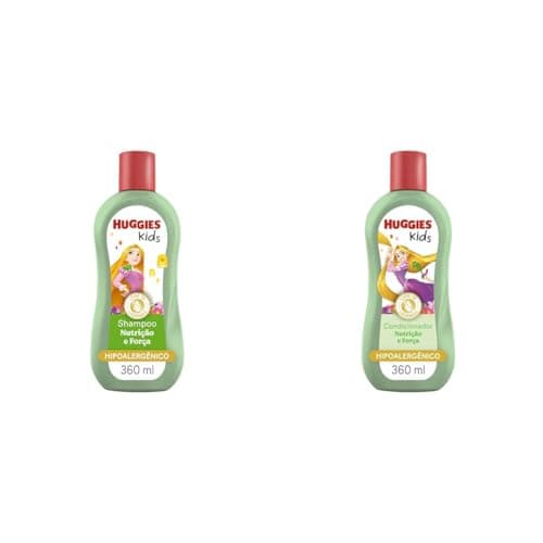 Huggies Shampoo Kids Nutrição e Força 360 ml + Huggies Condicionador Kids Nutrição e Força 360 ml