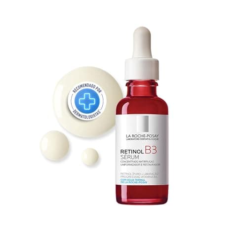 La Roche-Posay Retinol B3, Sérum Facial Antirrugas com Vitamina B3, Água Termal e Retinol Puro, Efeito Uniformizador e Restaurador para Todos os Tipos de Pele, 30ml
