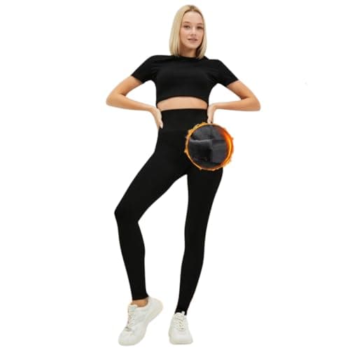 Calça Feminina Flanelada Segunda Pele Forrada Sem Pé Termica