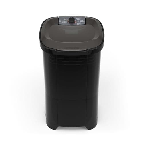 Mueller Máquina de Lavar Roupa Semiautomática Tanquinho 10 kg Preto 220V MLT10