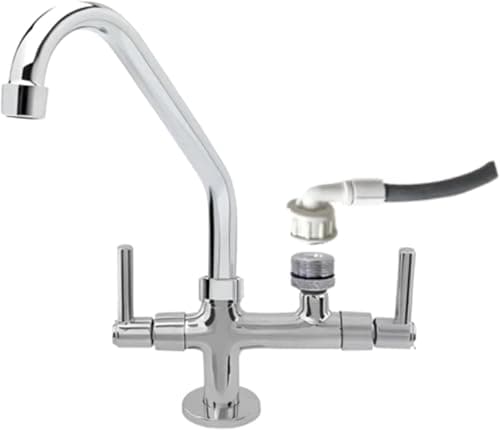 Link Metais Torneira De Bancada Com Adaptador Para Filtro e Maquina De Lavar, Torneira Com Saida Para Filtro Purificador