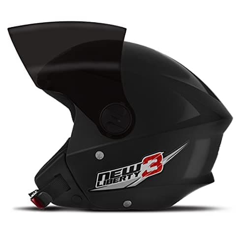 CAPACETE ABERTO PRO TORK NEW LIBERTY 3 SOLID PRETO TAM. 60 VIS. FUMÊ