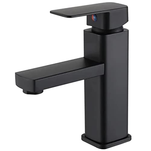 Torneira Banheiro Monocomando Misturador Moderna Preto Fosco, MM House