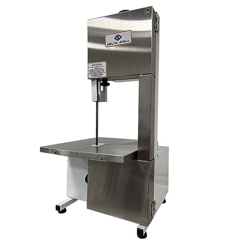 Serra Fita 1,46 mts 1/3cv Branca Semi Inox Delta Grill Voltagem Bivolt