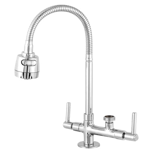 Torneira Flexivel Gourmet De Bancada, Inox, Abs, Com Saida 3/4 Para Maquina e Purificador, Filtro