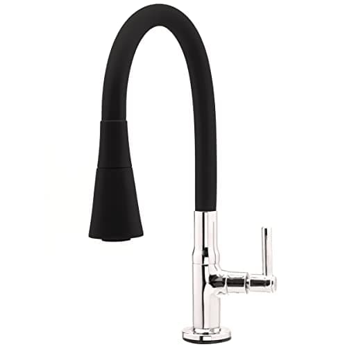 Torneira Para Cozinha Bancada Flexível tubo Preto Conic 2 Jatos 3069 C29