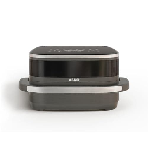 Fritadeira sem Óleo Air Fryer Arno Easy Fry Extra Superfície, AFP4, Cesto Super Dimensionado, Duplo Aquecimento, Visor de Vidro, 1700W, 110V