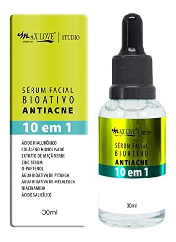 Max Love Serum Facial Bioativo Antiacne Antioleosidade 30 Ml (Pacote De 1)