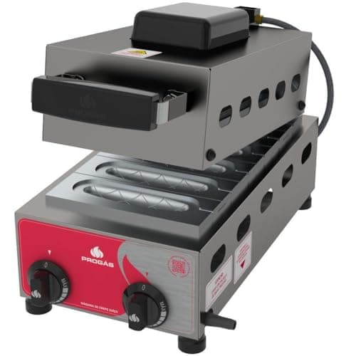 Máquina de Crepe Suíço 6 Cavidades Progás a Gás PRK-60 G STYLE