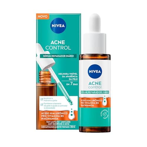 NIVEA Sérum Reparador Diário Acne Control 30ml - Acalma, hidrata, fortalece a barreira da pele e ajuda a controlar a oleosidade