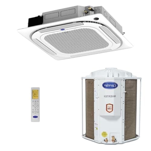 Ar-Condicionado Split Cassete Inverter 4 Vias Carrier Connect 28.000 BTUs R-32 Só Frio 220V Monofásico