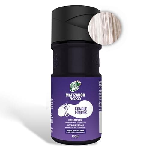 KAMALEÃO COLOR Matizador Roxo Cavalo Marinho - Neutralizador de Tons Amarelados - Efeito Perolado - Para Cabelos Loiros Platinados - 150ml